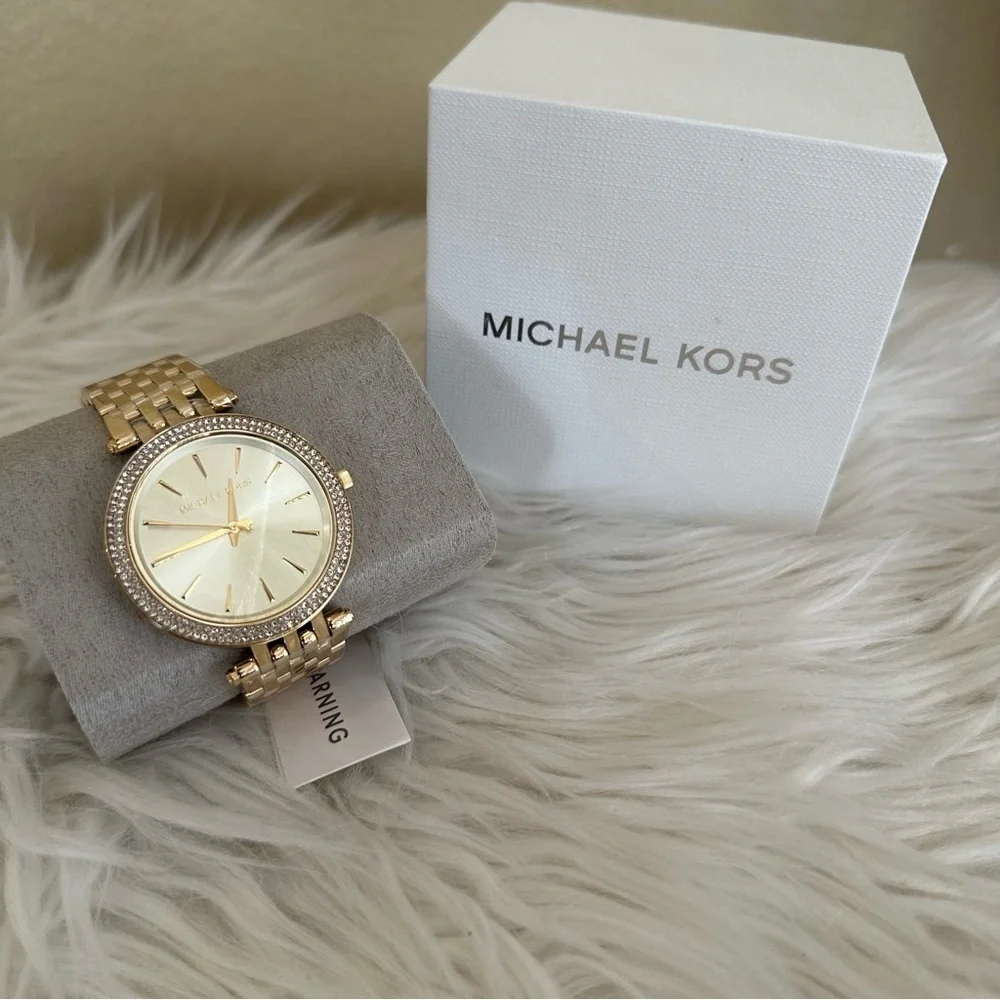 Michael Kors Gold-Tone Women's Watch with Crystal Accents